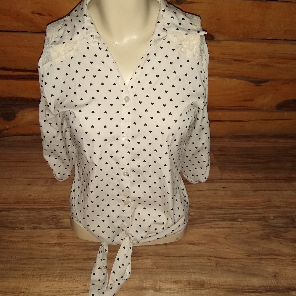 Rebellion Heart Lace Top